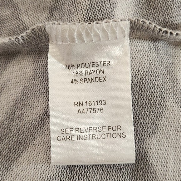 Modx Gray Zebra Stripe Long Sleeve Maxi Dress Size 3X