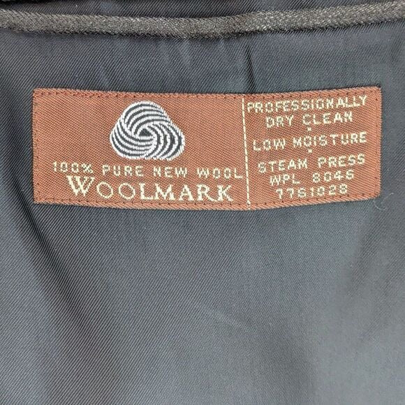 Tasso Elba Brown Pinstriped Sport Coat Size 44R Men's Brown Blazer