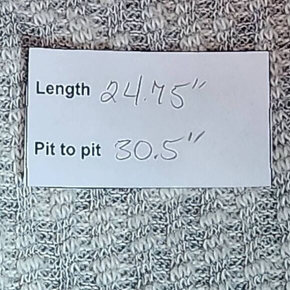 Andree by Unit Heather Gray Oversized Dolman Sleeve Sweater Size Large