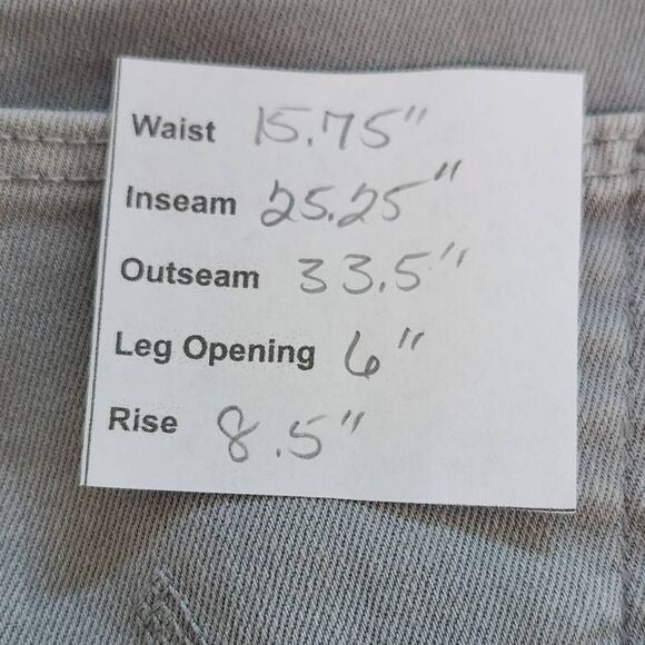 Adriano Goldschmied Gray The Stevie Ankle Jeans Size 31