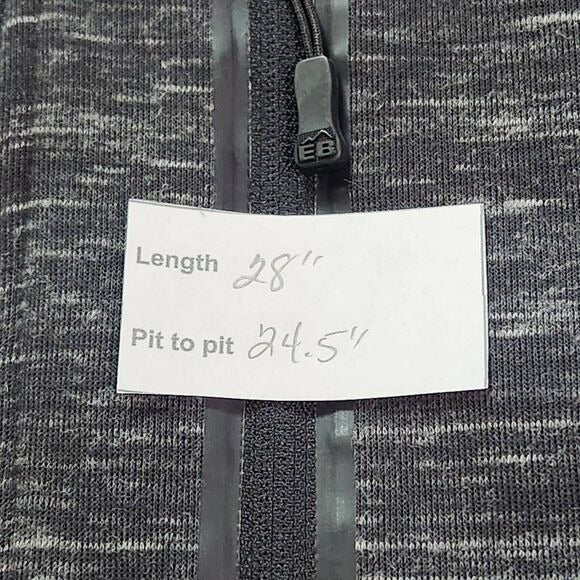 Eddie Bauer Full Zip Chacoal Gray Hoodie Jacket Size XL Gray Hoodie