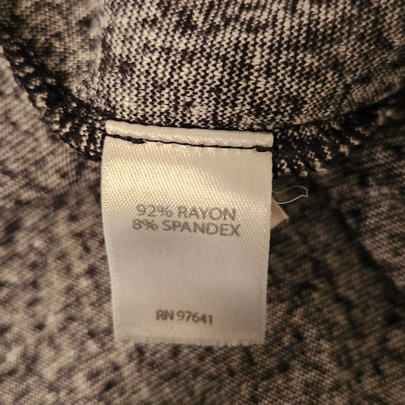 J. Jill Black and White Textured Open Cardigan Size XL