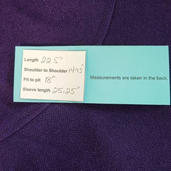 Ambition Purple Blazer with Pleated Detail NWOT Size Large Purple Women's Blazer