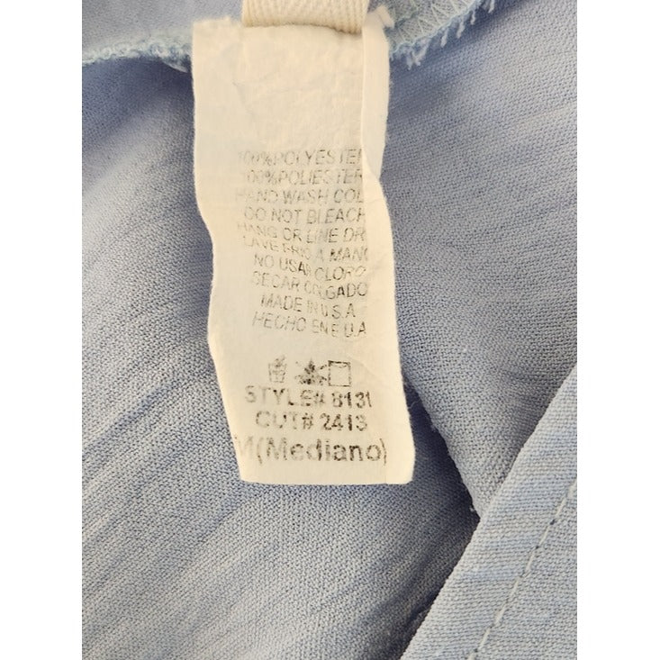 Urban Daizy Light Blue V-Neck Blouse Size Medium