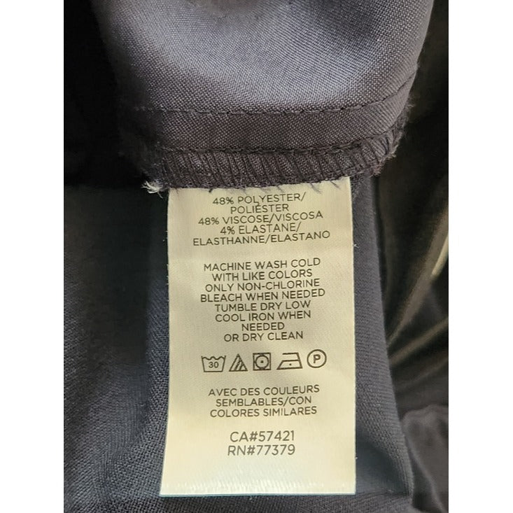 Ann Taylor Classic Navy Straight Leg Dress Pants Size 16
