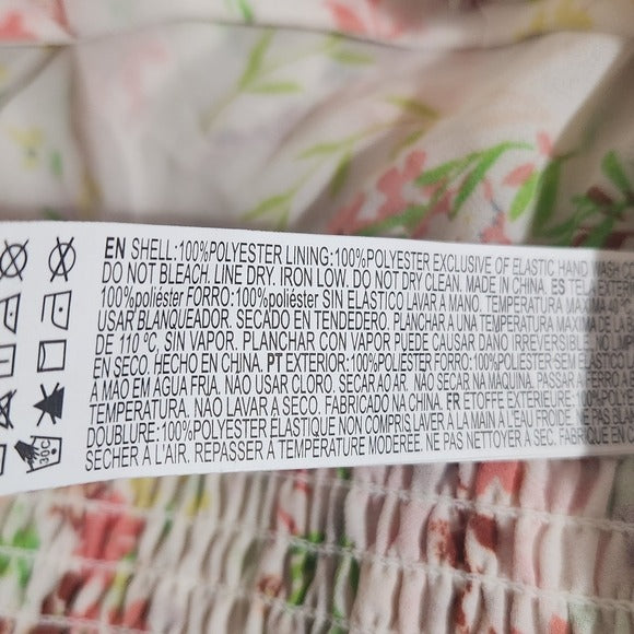 Forever 21 Pink Floral Cropped Top Size Large NWOT