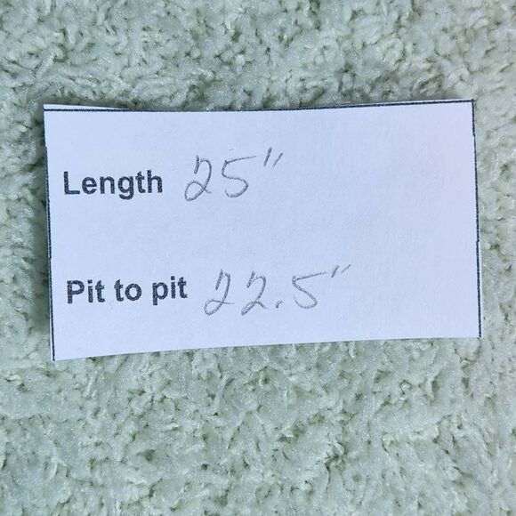 Altar'd State Light Green Fuzzy Oversized Sweater Size Small Soft Green Sweater