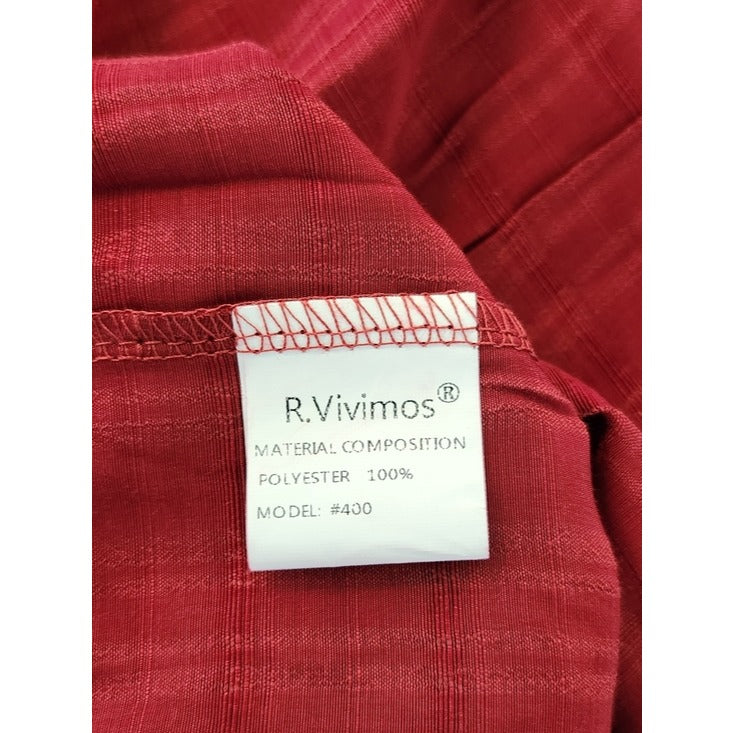 R. Vivimos Dark Red Tiered Boho Maxi Dress Size Medium NWT