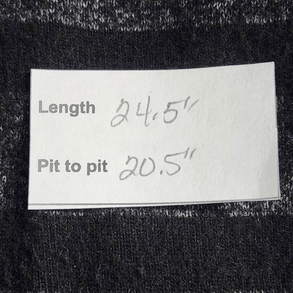 Market & Spruce Black and Gray Stripe Knit Top Size Medium Black Stripe Top