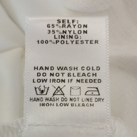 Blue Blush White Ruffled Halter Short Romper Size Medium