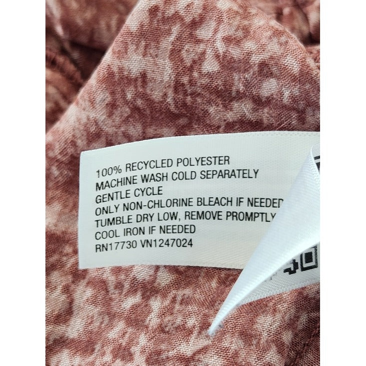 Universal Thread Pink Print Boho Blouse Size XL
