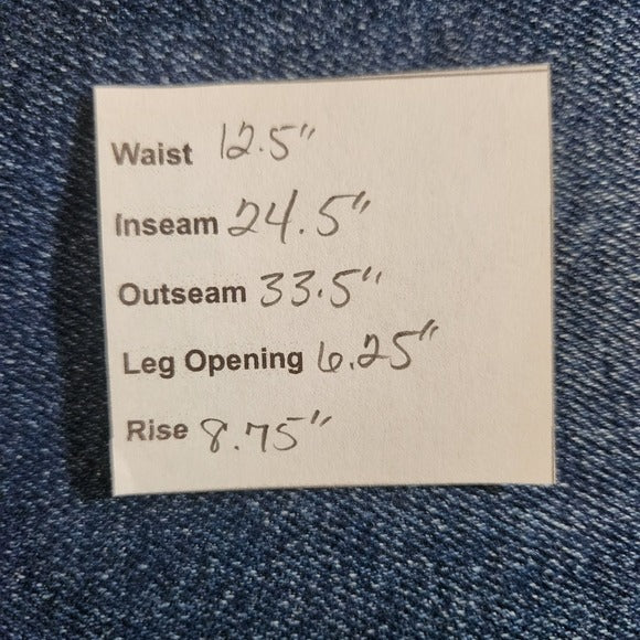 Frame Denim Women's Straight Leg Cut-Off Cropped Ankle Jeans Size 24