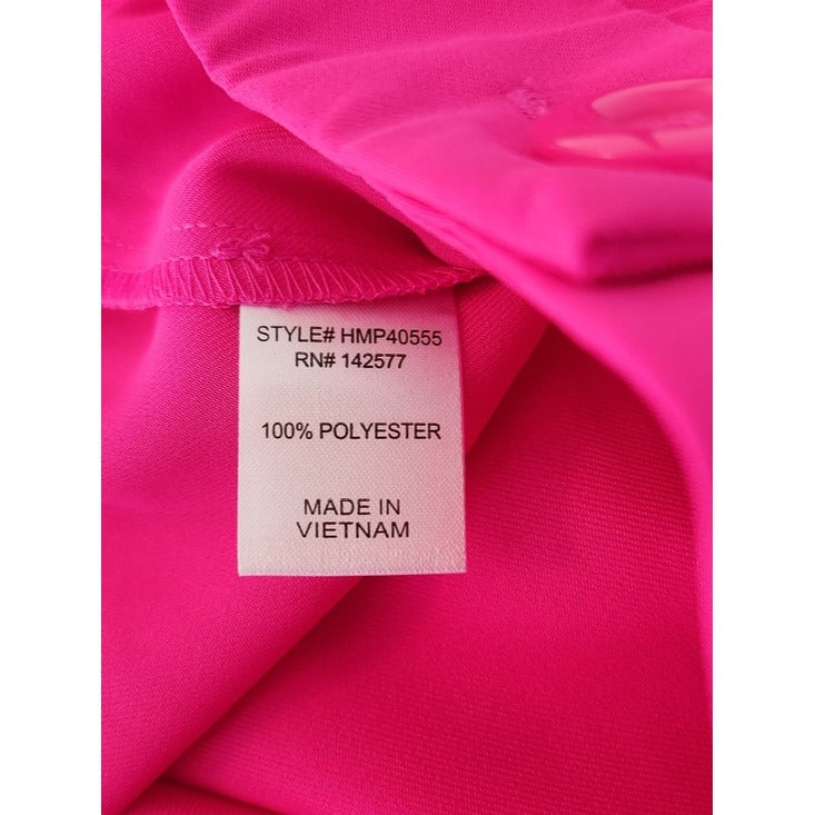 Haute Monde Neon Pink Wide Leg Trouser Pants Size Medium NWT