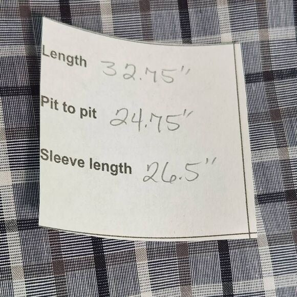 Banana Republic Gray Plaid Button Down Shirt Size XL Preppy Plaid Shirt New