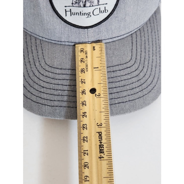 Richardson Goat Farm Hunting Club Gray and Navy Trucker Baseball Hat Adjustable