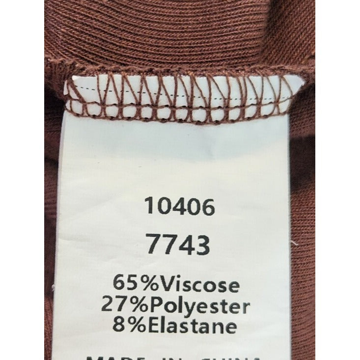 Kirundo Brown V-Neck Tee Size XL
