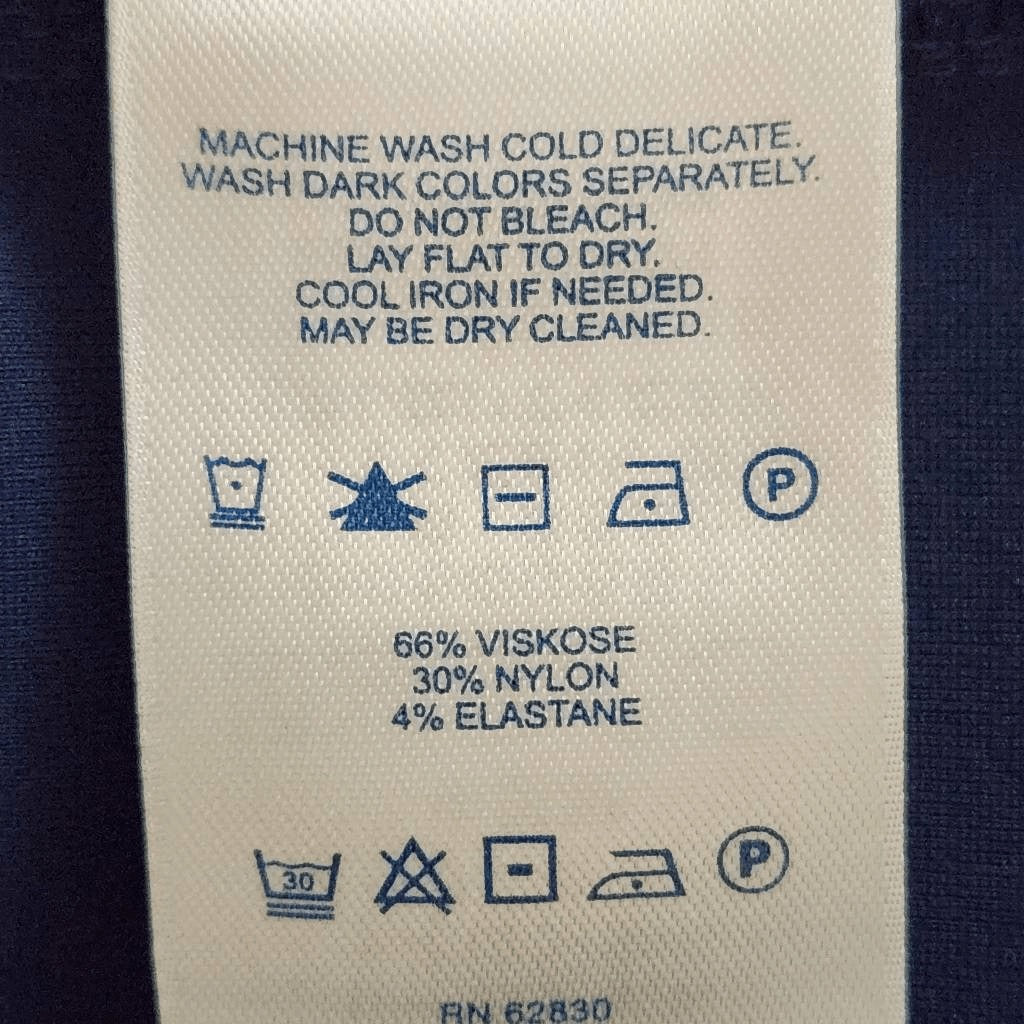 Lands' End Blue Sheath Dress Size 10 Petite Classic Sleeveless Blue Dress