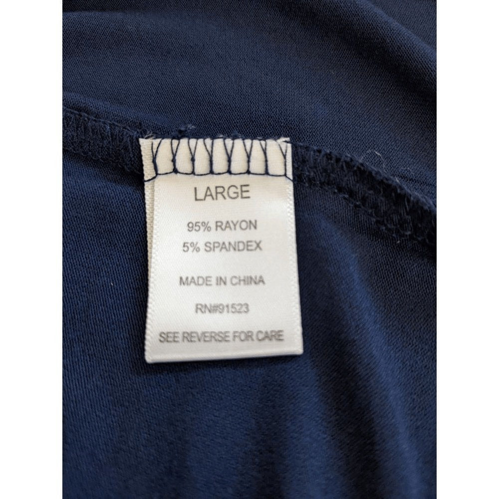 Nuit Rouge Navy Tee NWT Size Large Navy Long Sleeve Top