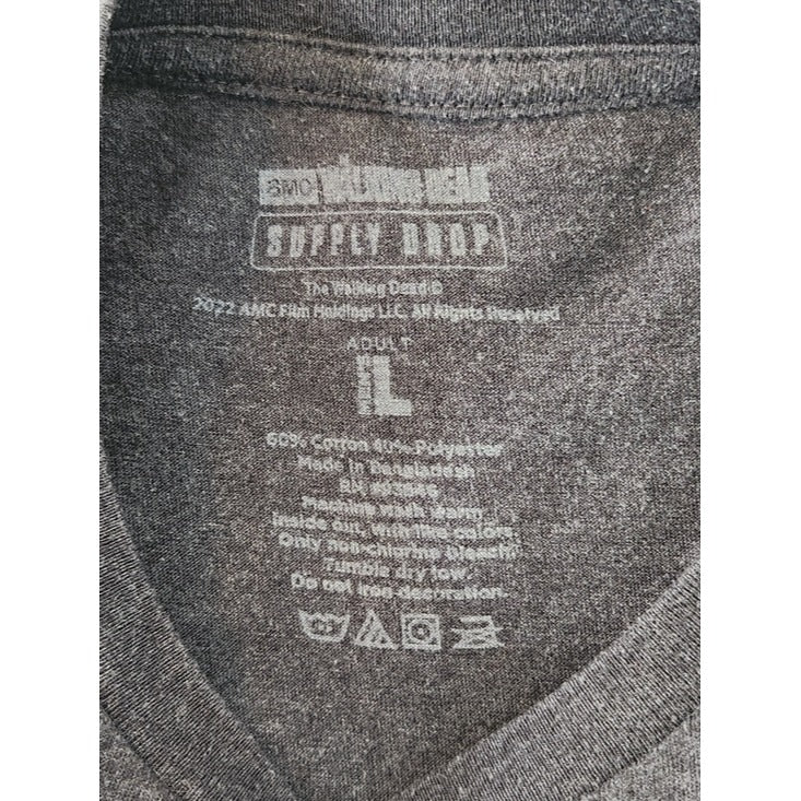 The Walking Dead Supply Drop Charcoal Gray T Shirt Size Medium