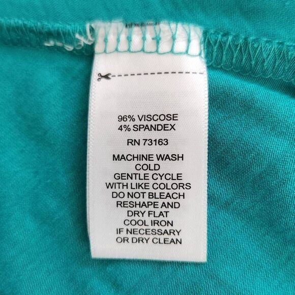 Cupio Turquoise Blue Tank Top Size Small Sharkbite Hem Blue Tunic