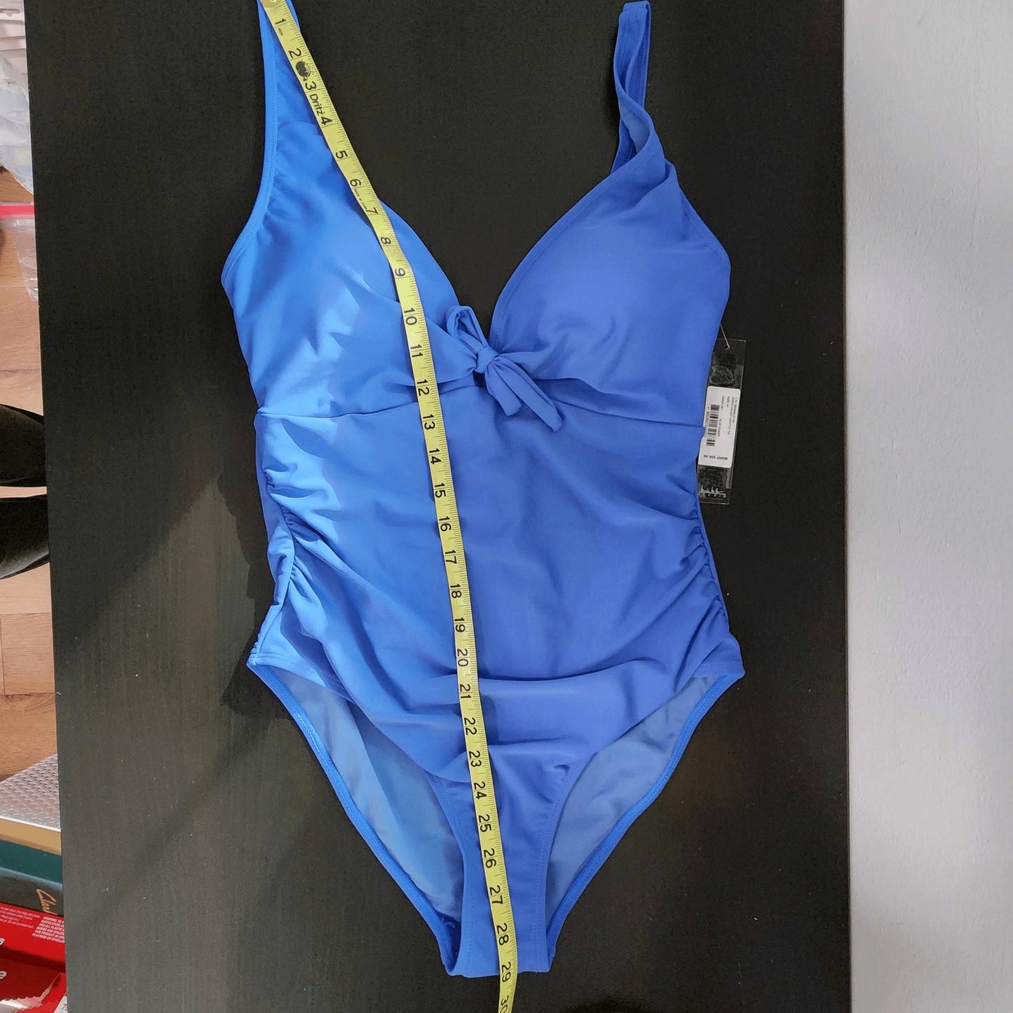 Nicole Miller One-Piece Blue Swimsuit Size Medium NWT Blue One-Piece Swimsuit