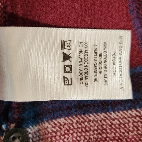 Patagonia Burgundy and Navy Plaid Flannel Shirt Size 6 Patagonia Women's Flannel