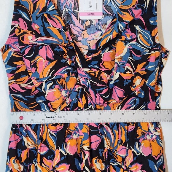 French Connection Cotton Floral Midi Dress Size Small NWT Wedding Guest Dress