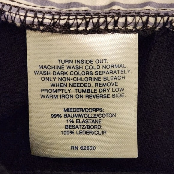 Lands' End Womens Black Corduroy Bootcut Pants Size 20W