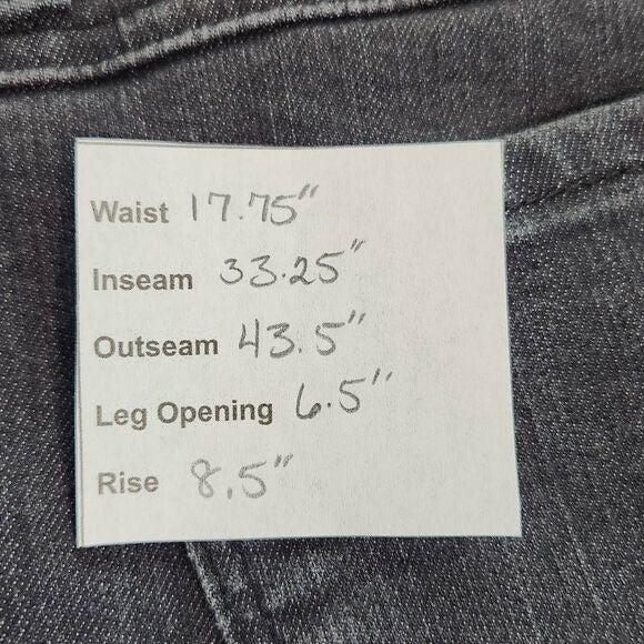 Prana Gray Straight Leg Jeans Size 16