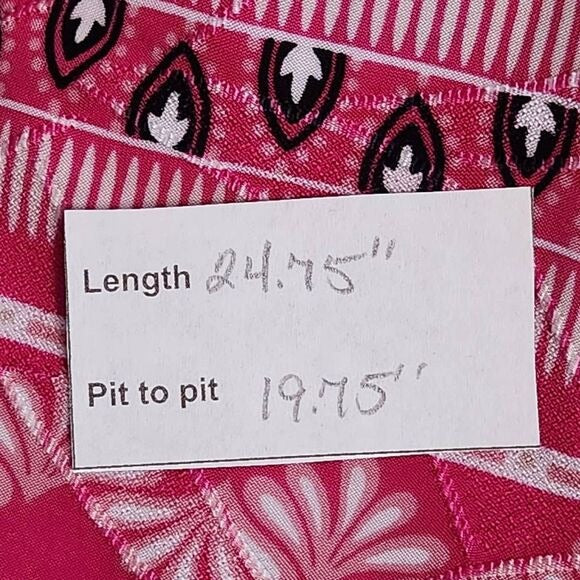 Croft & Barrow Pink Boatneck Blouse with 3/4 Sleeves Size Medium