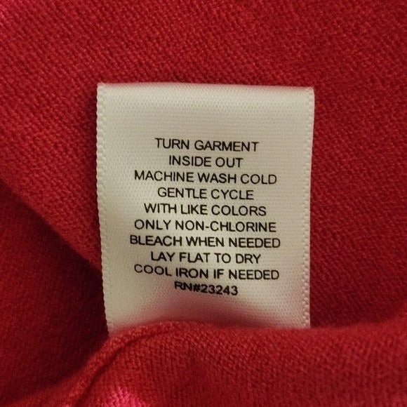 New York and Company Hot Pink Cardigan Sweater Size Large