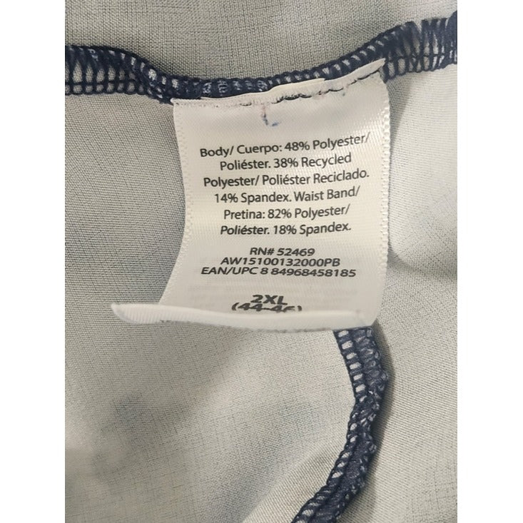Athletic Works Pull-on Blue Print Athletic Shorts Size 2XL
