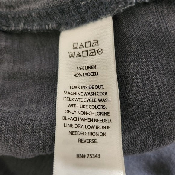 Cynthia Rowley Blue Linen Blend Cargo Jogger Pants NWT Size Large Cargo Joggers