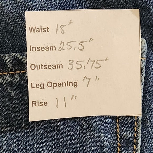 Gap Vintage Button-Fly High-Rise Distressed Cropped Jeans Size 16