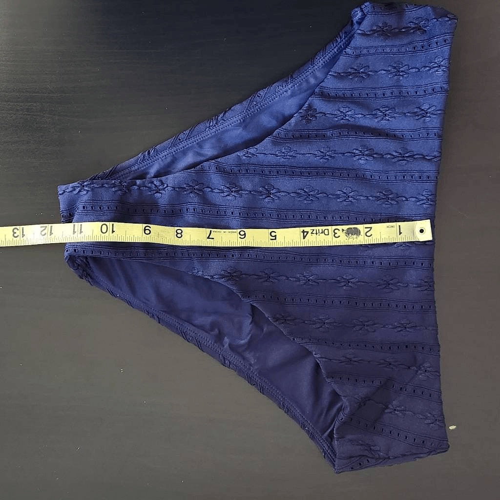 Andie Navy Swim Bottom NWT Medium Dark Blue Swim Bikini Bottom Navy Swimwear