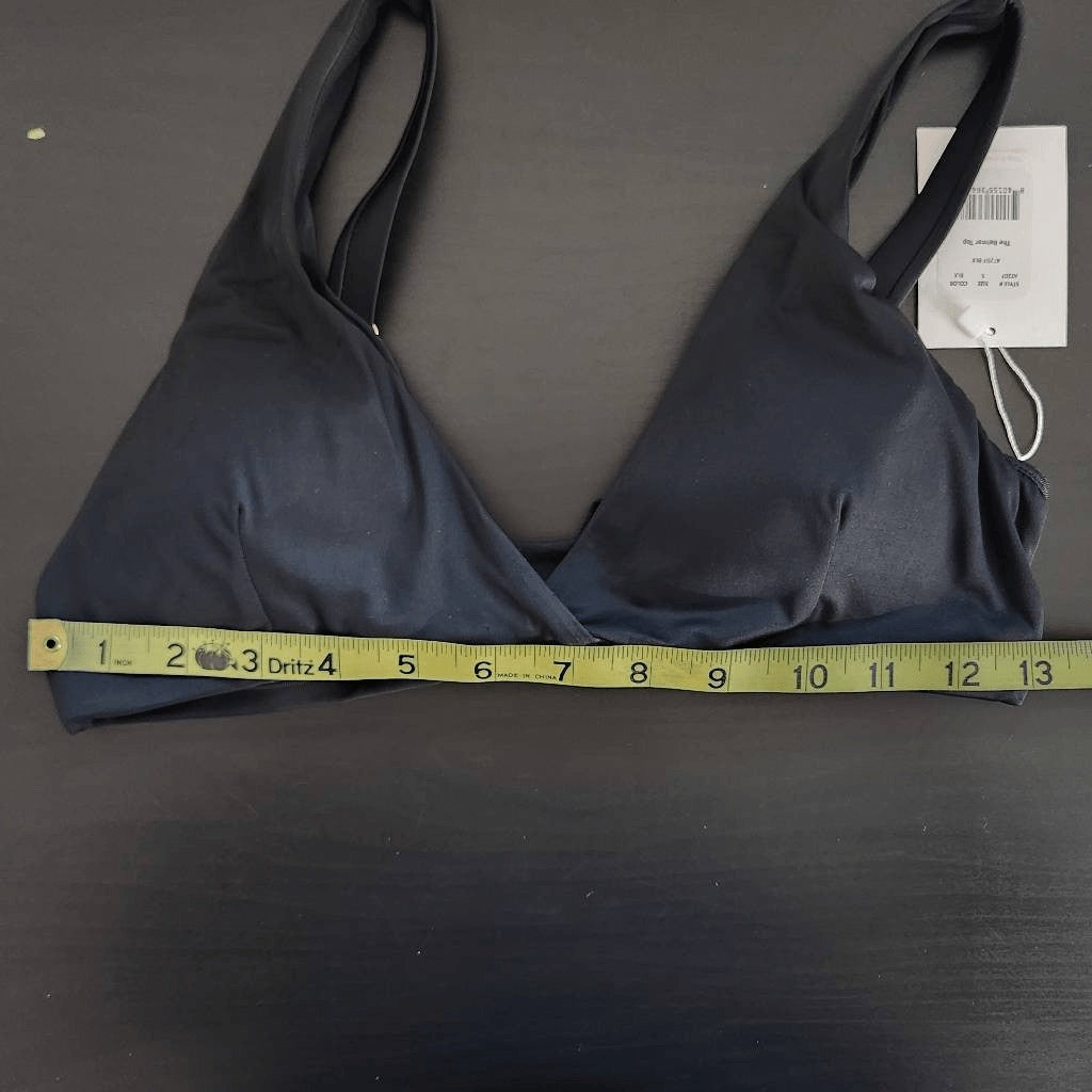 Andie Black Bikini Top Black Swim Top NWT Size Small Andie Black Swim Top