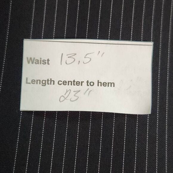 Isabella Demarco Black Pinstripe Pencil Skirt NWT Size 4 Black Striped Skirt