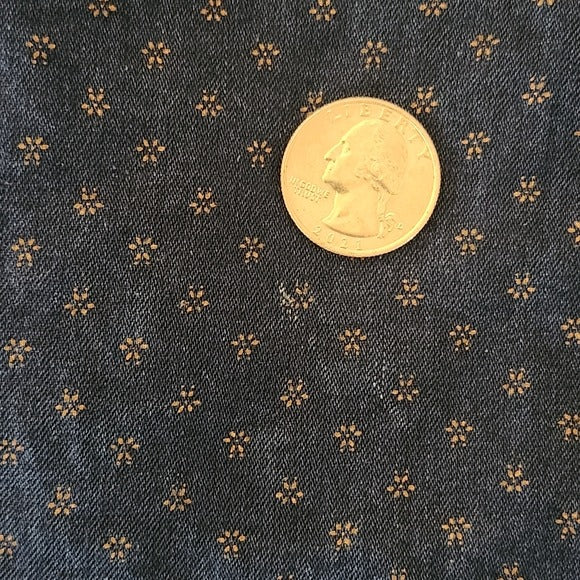 Free Assembly Navy Print Button Down Shirt Size XL
