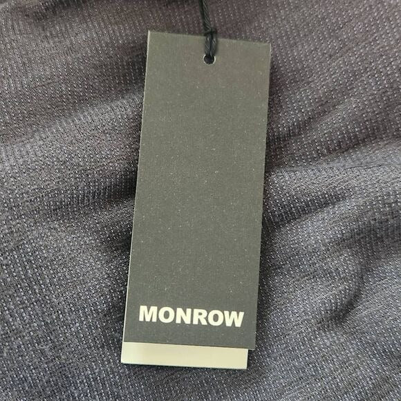 Monrow Stretch Knit Mini Skirt in Vintage Black Medium Revolve Knit Skirt, New