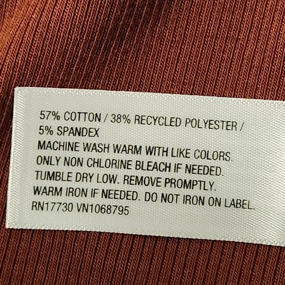 A New Day Brown Ribbed Knit Tank Dress Size Medium