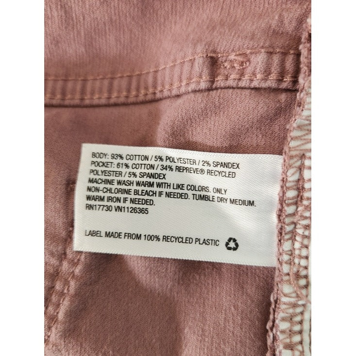 Universal Thread Mauve Pink Mid-Rise Skinny Corduroy Pants Size 16