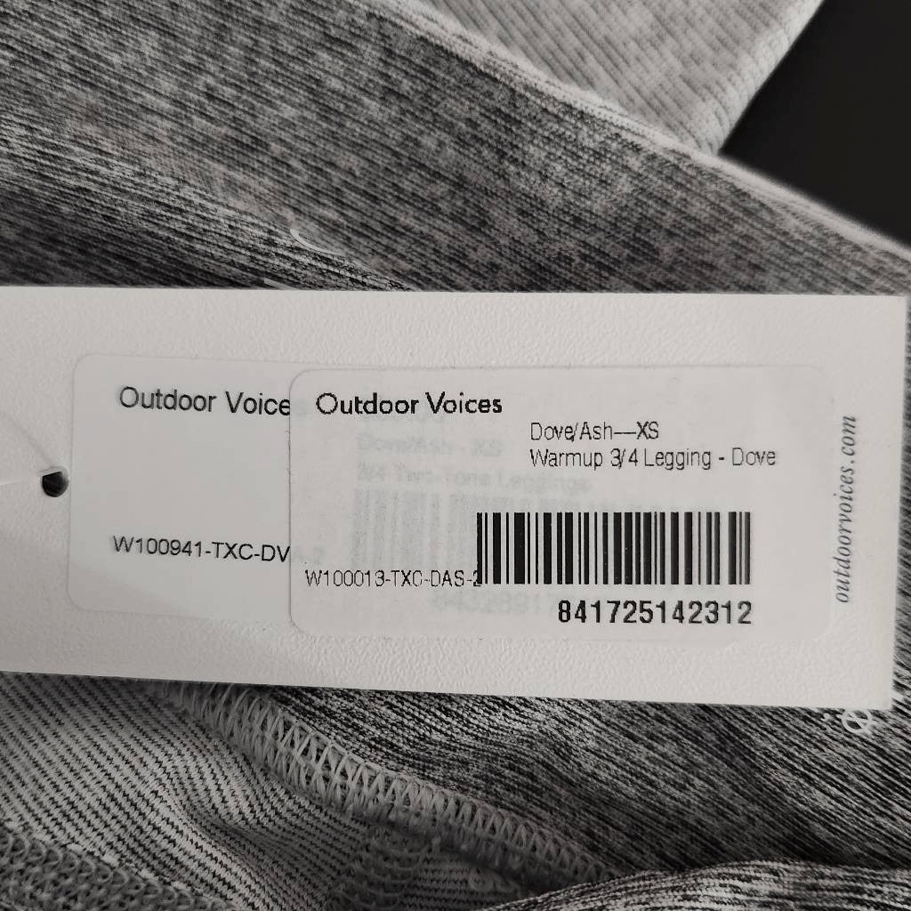 Outdoor Voices Gray Athletic Cropped Leggings NWT Size XS Gray Athletic Leggings
