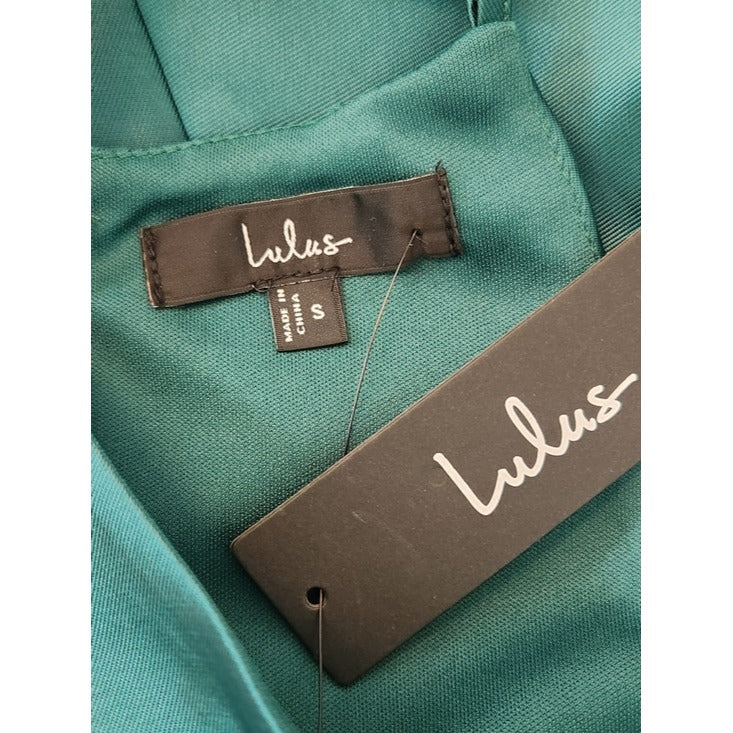 Lulus Green High Low Formal Dress Size Small NWT Wedding Guest Dress