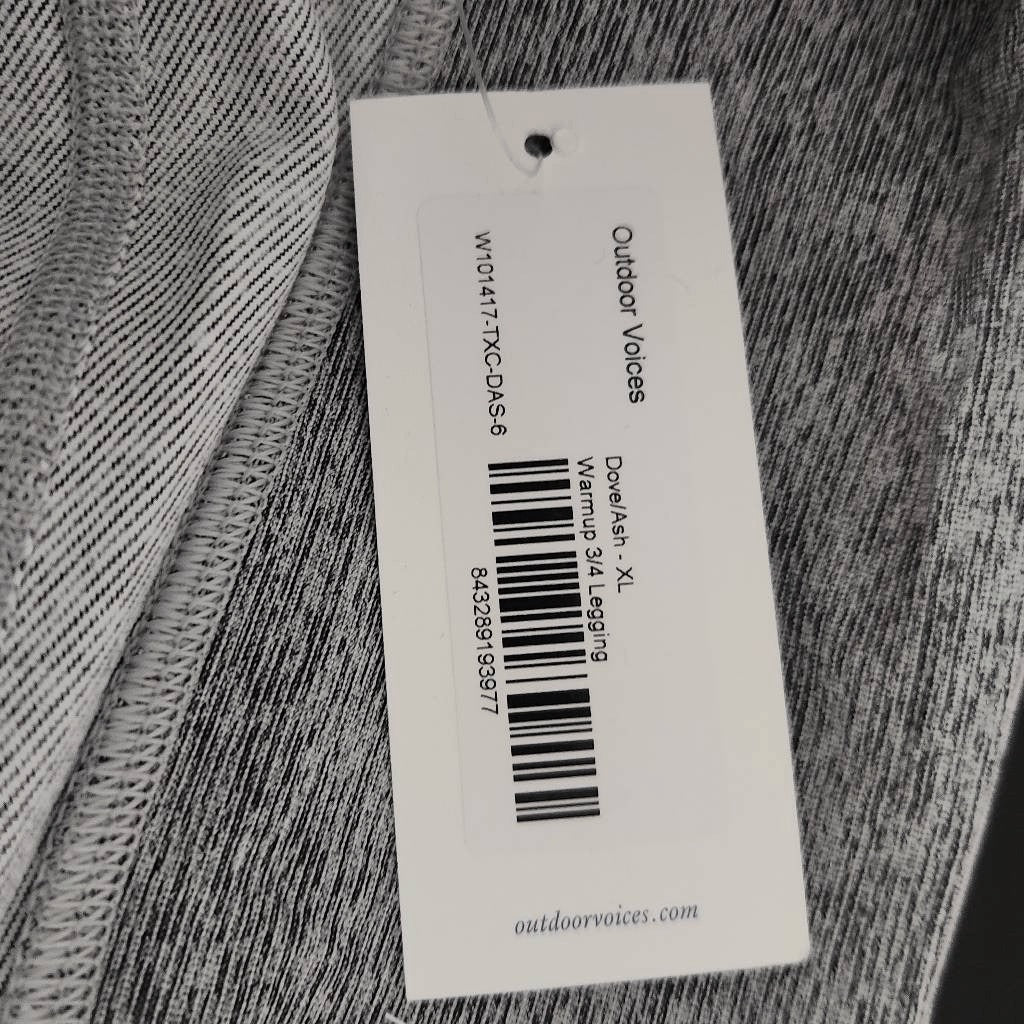 Outdoor Voices Gray Athletic Cropped Leggings NWT Size XL Gray Athletic Leggings