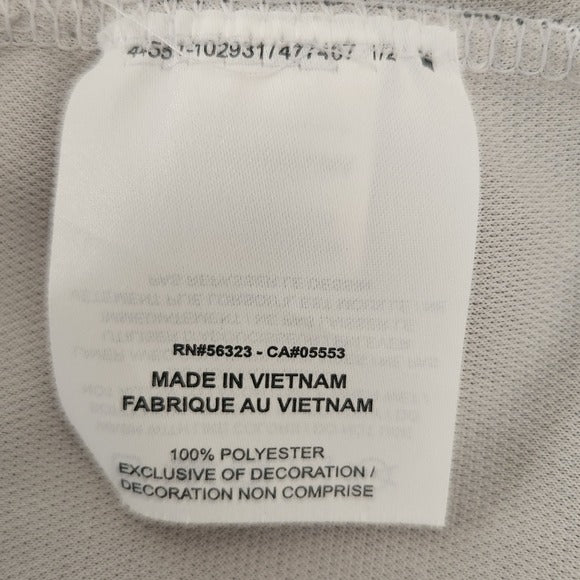 Nike Men's Gray Dri-Fit Polo Shirt Size Large