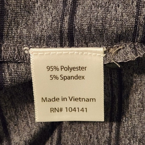 Walter Hagen Heathered Navy Striped Golf Polo Size XL