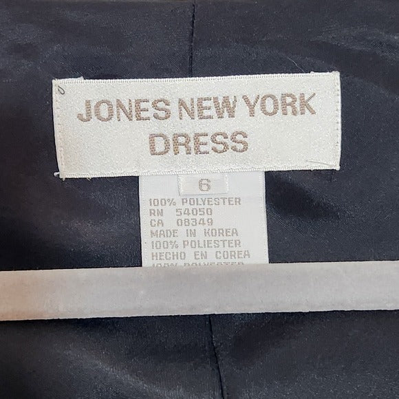 Jones New York Black Cocktail Dress Size 6