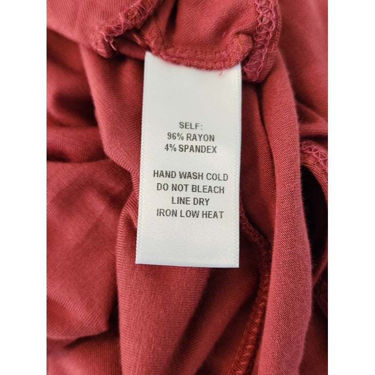 Lulus Marsala Faux Wrap Sleeveless Bodysuit Size Medium NWT