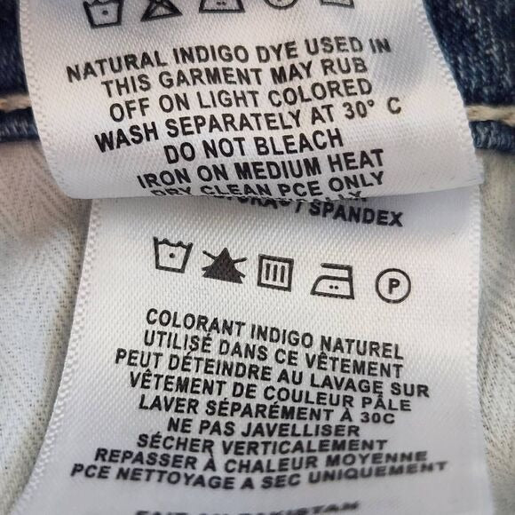 DL1961 Maternity Denim Overalls Distressing Size Large Maternity