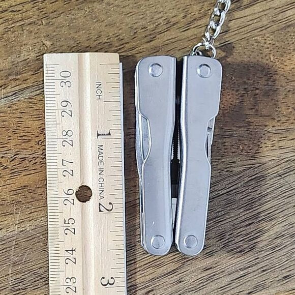 Multitool Keychain with Pliers, Screwdriver, and Scissors New